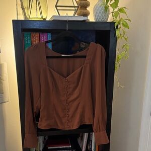 Abercrombie and Fitch Burgundy Blouse